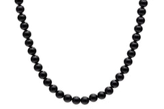 6mm Black Seashell Pearl Necklace