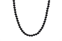 6mm Black Seashell Pearl Necklace