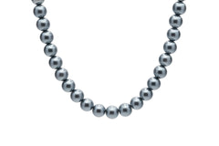 10mm Grey-Blue Seashell Pearl Necklace