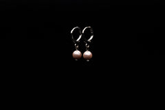 6mm Pink Seashell Pearl Earring