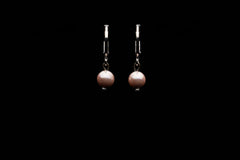 6mm Pink Seashell Pearl Earring