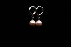6mm Light Pink Seashell Pearl Earring