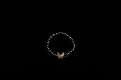 Farasha Iradescent Blue Freshwater Pearl Bracelet (Mother of Pearl Butterfly)