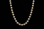 8mm Knotted White Seashell Pearl Necklace