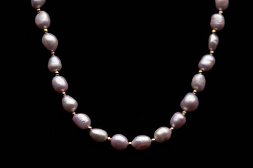 9mm Light Pink Freshwater Pearl Necklace