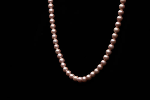 6mm Pink Seashell Pearl Necklace