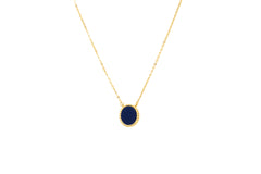 Round Lapis Lazuli Necklace