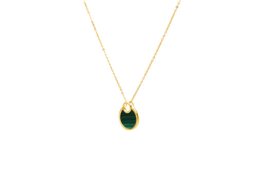 Round Malachite Necklace