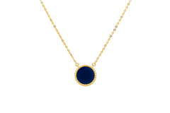 Round Lapis Lazuli Necklace