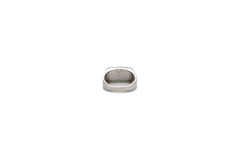 Large Black Enamel Rectangle Ring