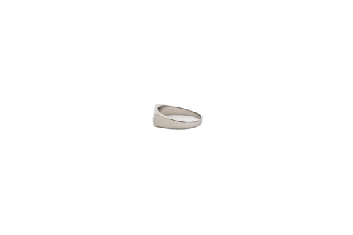 Small Black Enamel Rectangle Ring