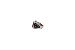 Rectangle Aqeeq Ring