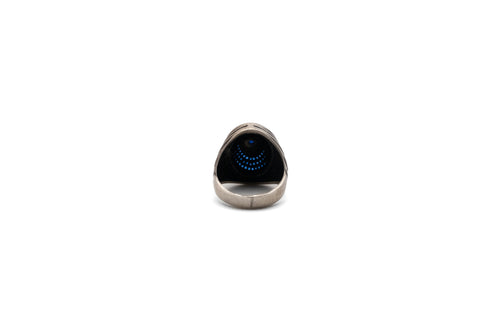 Large Multi-Stone Blue Stone Ring