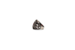 Multi-Faceted Red Stone Ring