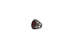 Multi-Faceted Red Stone Ring
