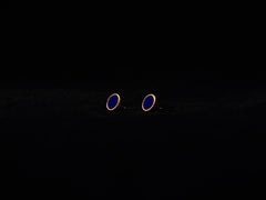 Round Lapis Lazuli Earring