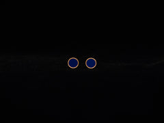 Round Lapis Lazuli Earring