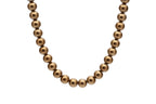 10mm Golden Seashell Pearl Necklace