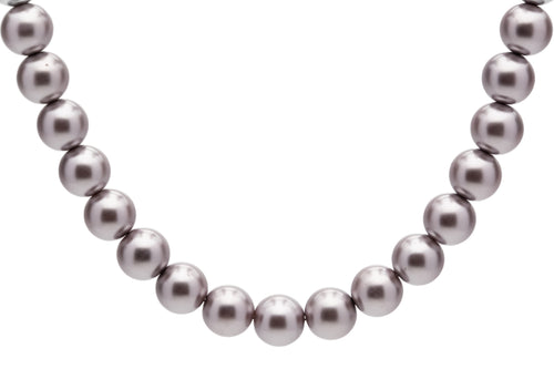 10mm Iradescent Grey Seashell Pearl Necklace