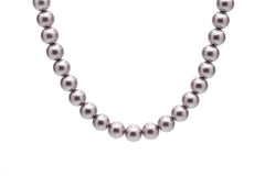 10mm Iradescent Grey Seashell Pearl Necklace