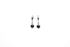 6mm Black Seashell Pearl Earring