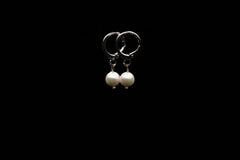 6mm White Seashell Pearl Earring