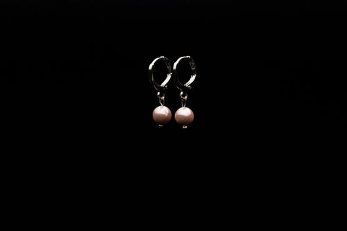 6mm Pink Seashell Pearl Earring