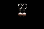 6mm Light Pink Seashell Pearl Earring