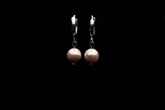 6mm Light Pink Seashell Pearl Earring