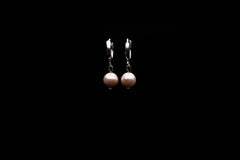 6mm Light Pink Seashell Pearl Earring