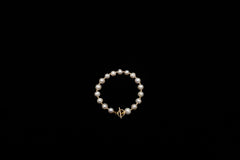 8mm White Freshwater Pearl Bracelet w/ Toggle Clasp