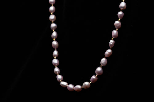 9mm Light Pink Freshwater Pearl Necklace