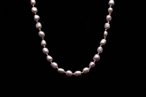 9mm Light Pink Freshwater Pearl Necklace