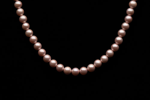 6mm Pink Seashell Pearl Necklace