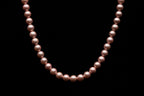 8mm Dark Pink Seashell Pearl Necklace