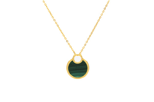 Round Malachite Necklace
