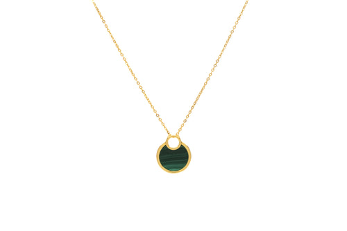 Round Malachite Necklace