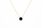 Round Lapis Lazuli Necklace