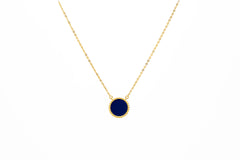 Round Lapis Lazuli Necklace