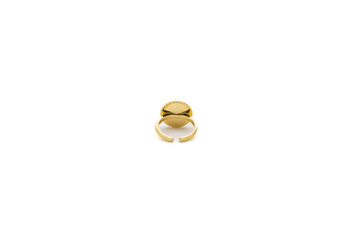 Round Lapis Lazuli Ring