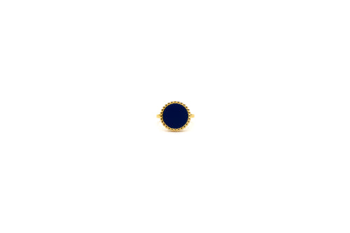 Round Lapis Lazuli Ring