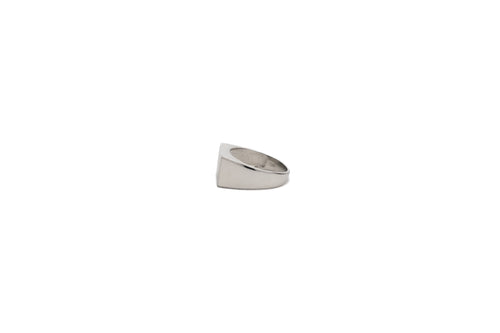 Large Black Enamel Rectangle Ring