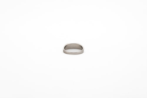 Small Black Enamel Rectangle Ring