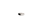 Small Black Enamel Rectangle Ring
