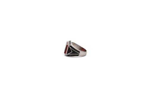 Rectangle Aqeeq Ring