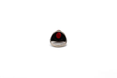 Oval Aqeeq Ring with Zircon