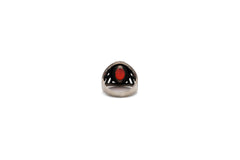 Multi-Faceted Red Stone Ring