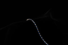 Sapphire Zircon Tennis Bracelet