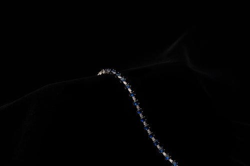 Sapphire Zircon Tennis Bracelet