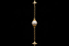 Celeste-e-Polaris Pearl Bracelet (18k Gold Plated)